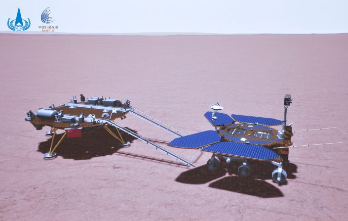 La Chine réussit son atterrissage sur Mars